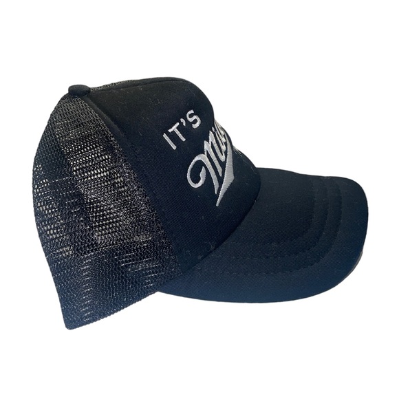 “It’s Miller Time” Black Trucker Hat - Picture 3 of 5